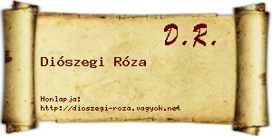 Diószegi Róza névjegykártya